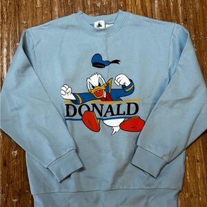 Blue Disneyland Donald Duck Sweatshirt Brand New Without Tags